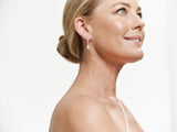 E668-GP-AURORA- Multi-Shape CZ Chandelier Drop Earrings