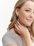 E9685-RH-WINSLET-Rhodium Wave Hoop Earring