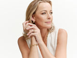 E9685-GP-WINSLET-Gold Plate Wave Hoop Earring