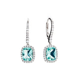 E2154-G AINSLEY Emerald cut Jade Green & CZ Earrings