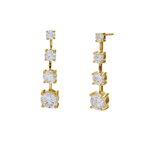 E1224-GP-VERONICA-  Chandelier Drop Earrings