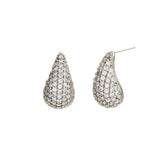 E2881-RH-DEMI-Gold Plate CZ Teardrop Earring (Copy)