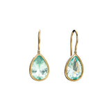 E131-LGGP LULU Tear Drop Light Green Earrings on Gold Hook