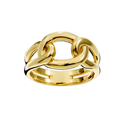 R5230-GP-AMITY- Gold Plate Knot Ring