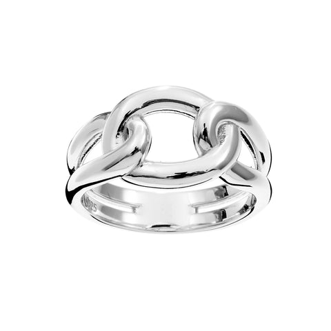 R5230-RH-AMITY- Rodium Knot Ring