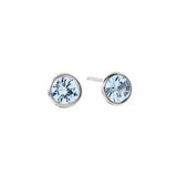 E135-BRH ROSIE Pale Blue Rhodium Plate Studs