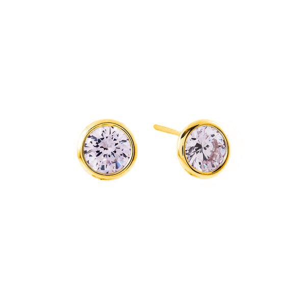 E135-PGP ROSIE Pale Pink Gold Plate Studs