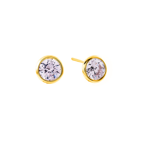 E135-PGP ROSIE Pale Pink Gold Plate Studs