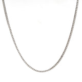 N20517 SYBELLA Rhodium CZ Tennis Necklace