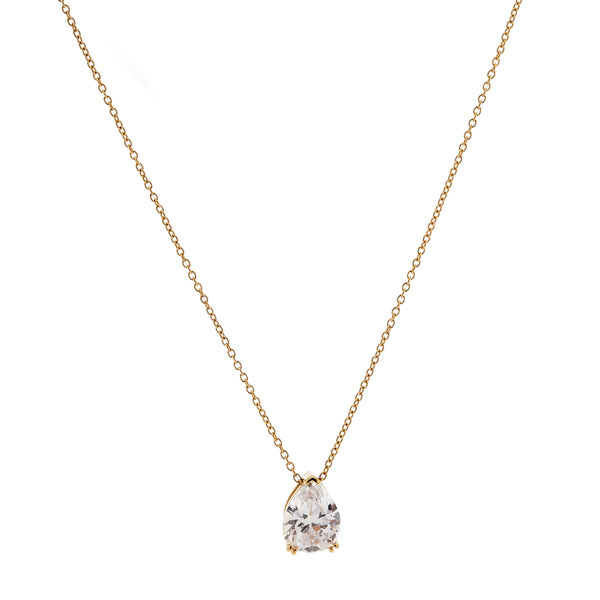 P211-GP LIBBY Gold Plate Teardrop Pendant