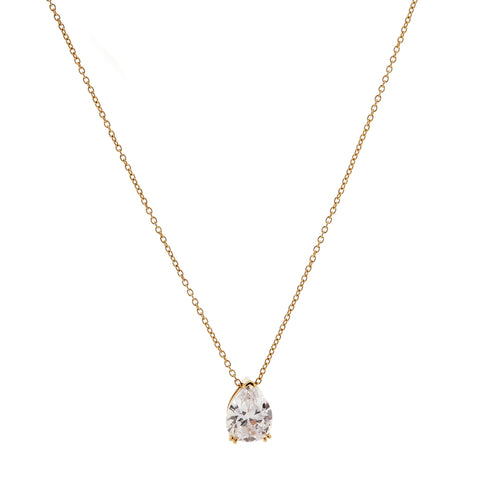 P211-GP LIBBY Gold Plate Teardrop Pendant