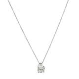 P211-RH LIBBY Rhodium Teardrop Pendant