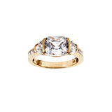 R176-GP LILLIAN Gold Plate CZ Dress Ring