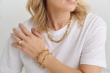 B9223- ZARA - Gold plate Stainless Steel Bracelet