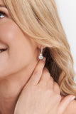 E1805-GP - ROBYN Gold plate CZ drop earrings