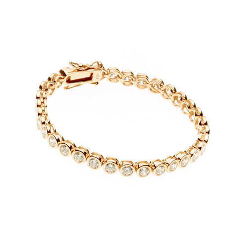 B102-GP - Medium Gold Tennis Bracelet