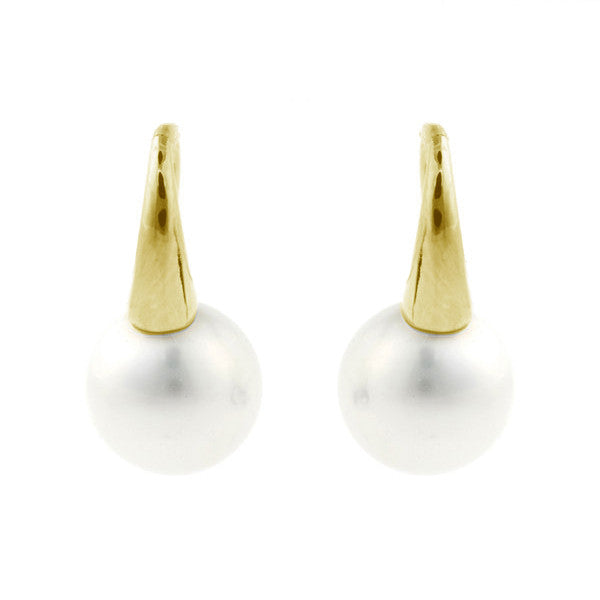 E21-701GP -10mm round white pearl on gold hook