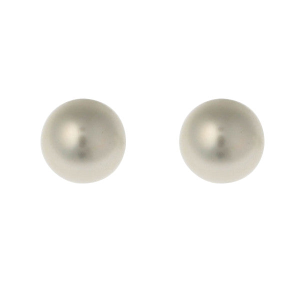 E114-8W -8mm Button pearl stud earrings