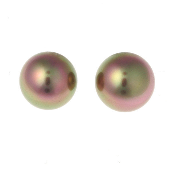 E7-712 - 12mm coffee pearl stud