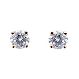 E84-GP - Gold plate round claw set stud