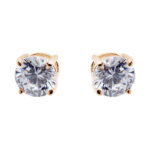 E84-GP - Gold plate round claw set stud