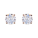 E98 - Rose gold claw set stud: