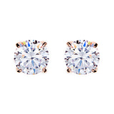 E98 - Rose gold claw set stud:
