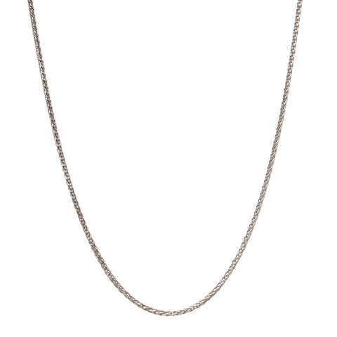 N35-45cm - 925 sterling silver, rhodium plate 45cm "Italian" fine chain