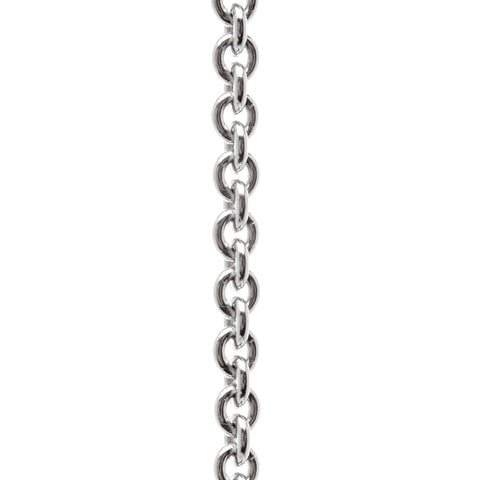 N39-45cm - 925 sterling silver, rhodium plate 45cm "Tiffany" fine chain