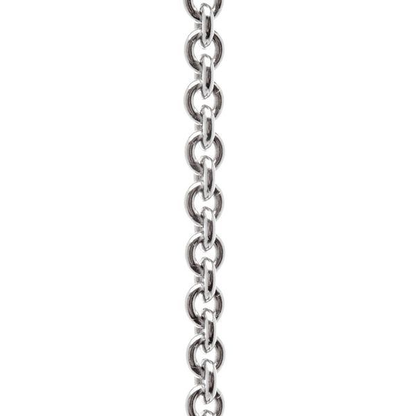 N39-42cm - 925 sterling silver, rhodium plate 42cm fine chain