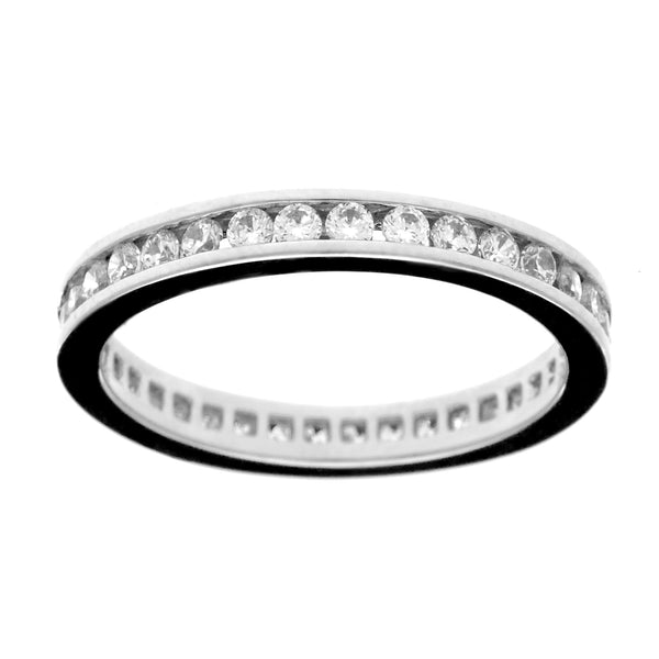 R1172-RH - Rhodium cz eternity band