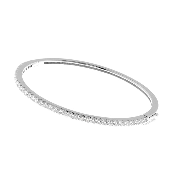 B685-RH -  Rhodium cz Bangle
