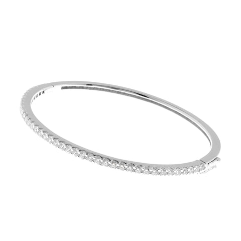 B685-RH -  Rhodium cz Bangle